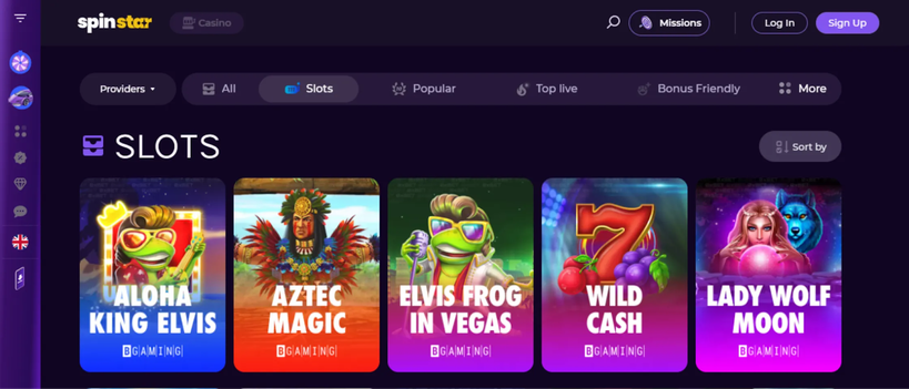 spinstar casino Gameplay